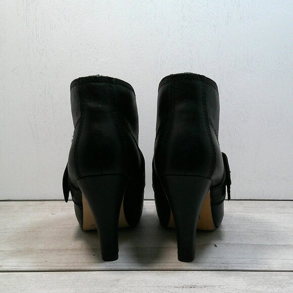 Seychelles Gothic Style Black Leather Heels Size 6 - Picture 10 of 10